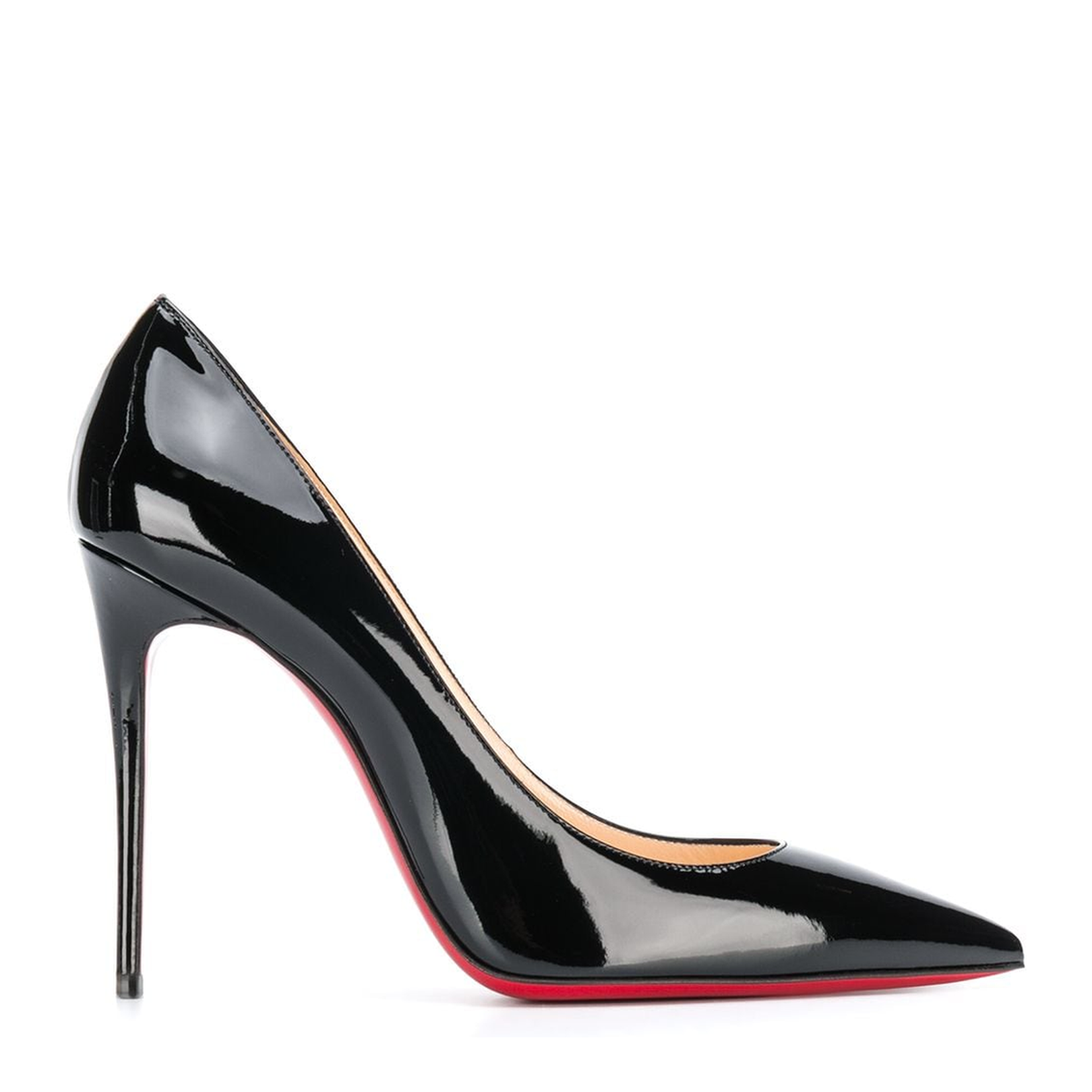Black Patent-Leather Stiletto Pumps