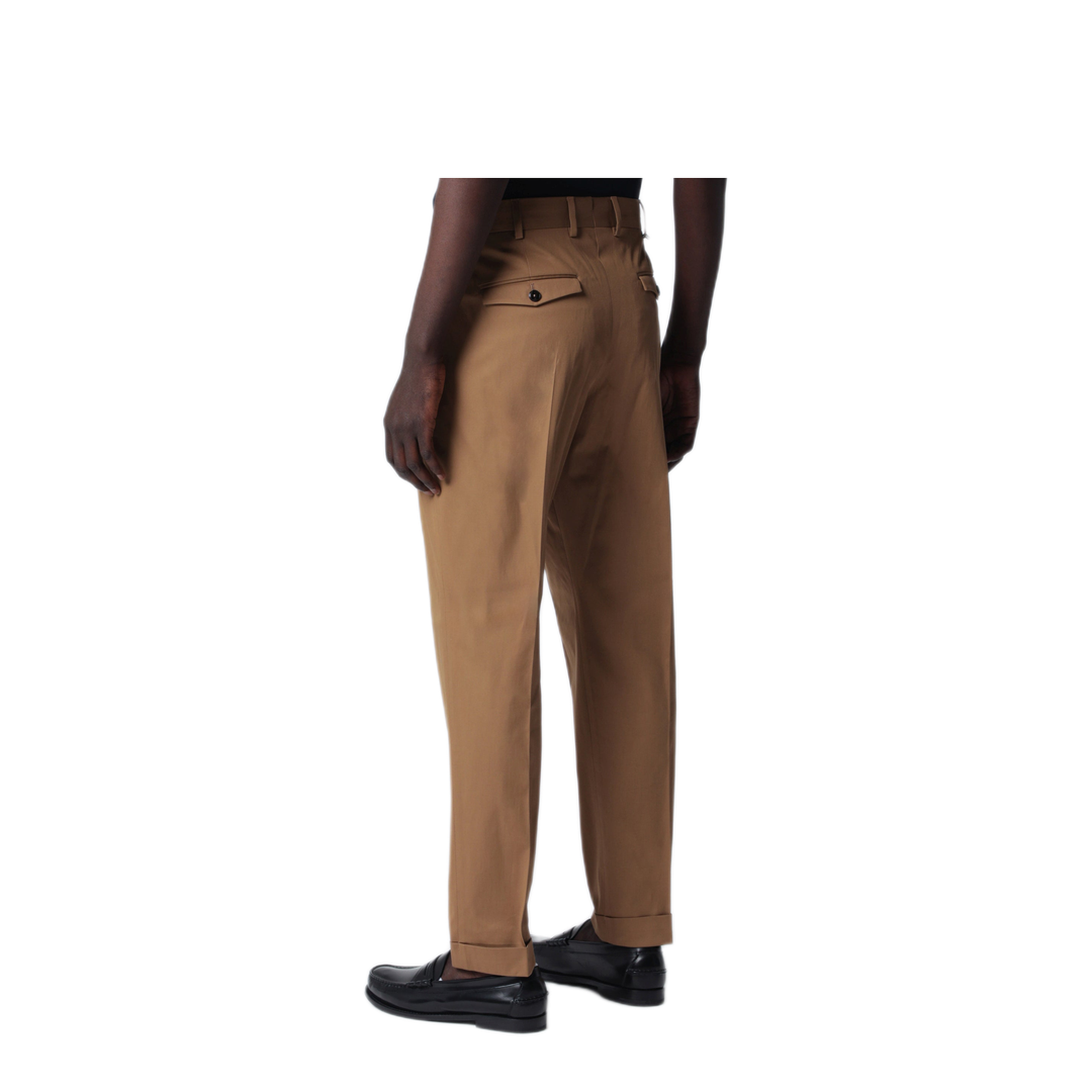 MAYFEYR - PT Torino - Biscuit Colored Cotton Trousers - CORSZAZ40FWDSD800130