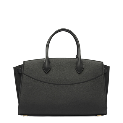 Studio Soft Large Calf Leather Top-Handle Bag - Nero
