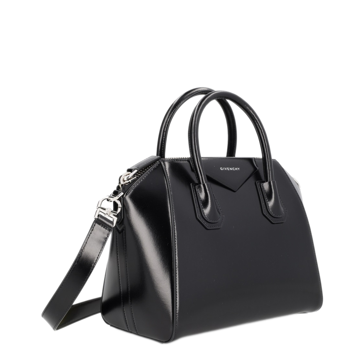 Antigona Small Box Leather Handbag - Black