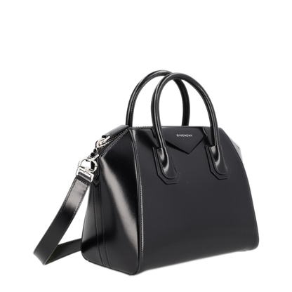 Antigona Small Box Leather Handbag - Black