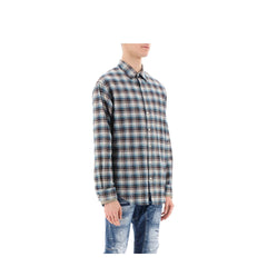 Dsquared2 check shirt with layered sleeves