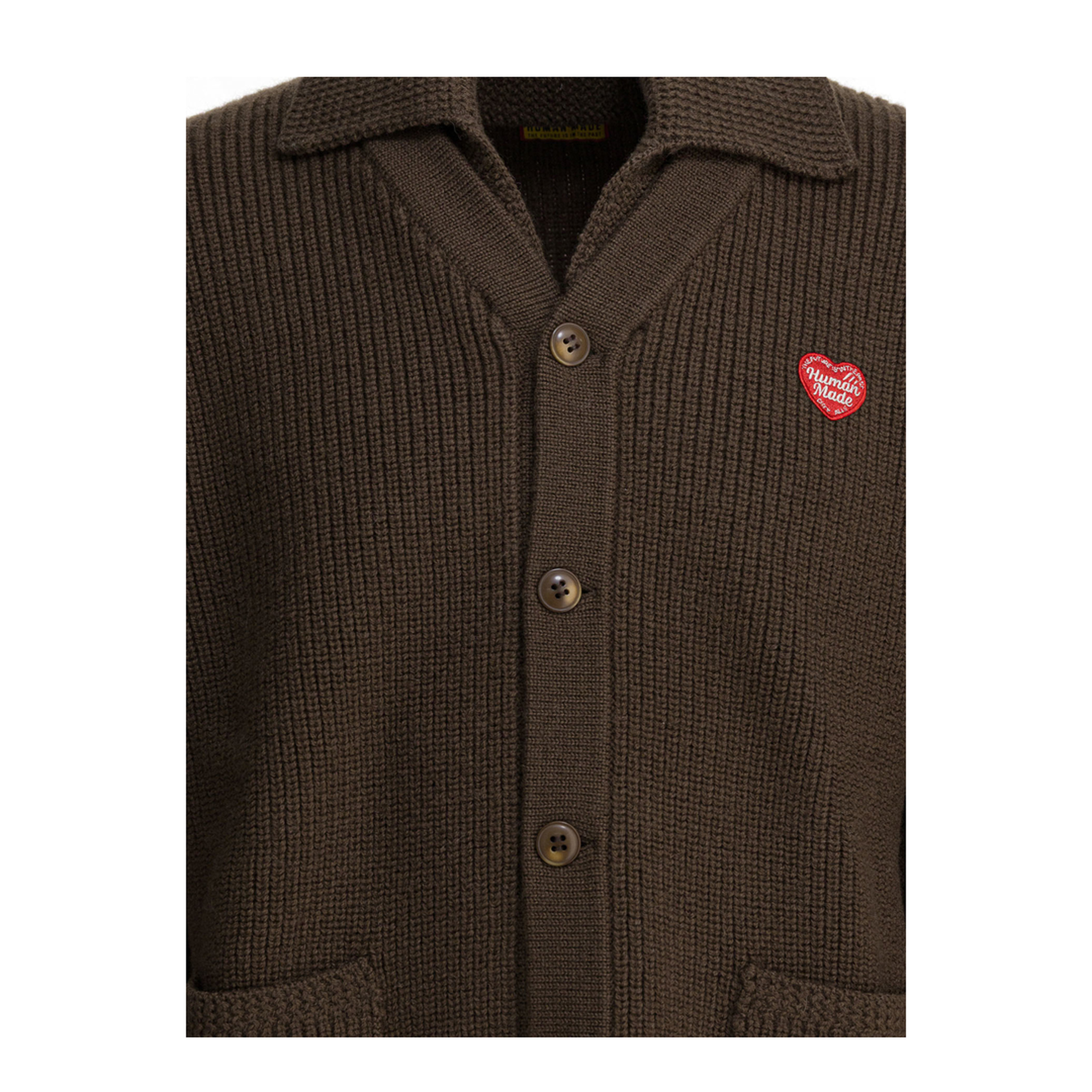 MAYFEYR - Human Made - Wool Cardigan - HM30CS004BROWN