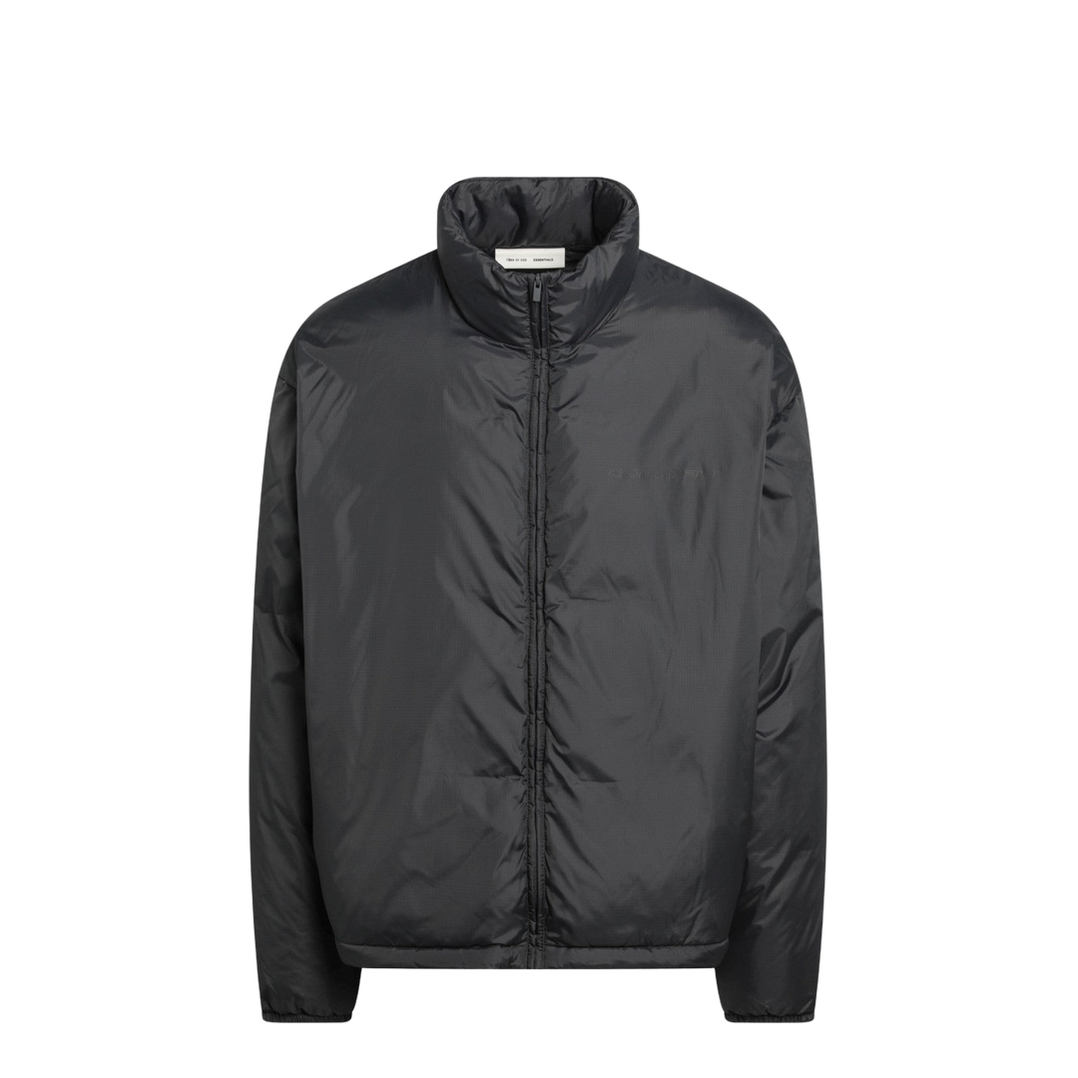 Grey Padded Ripstop Nylon Jacket