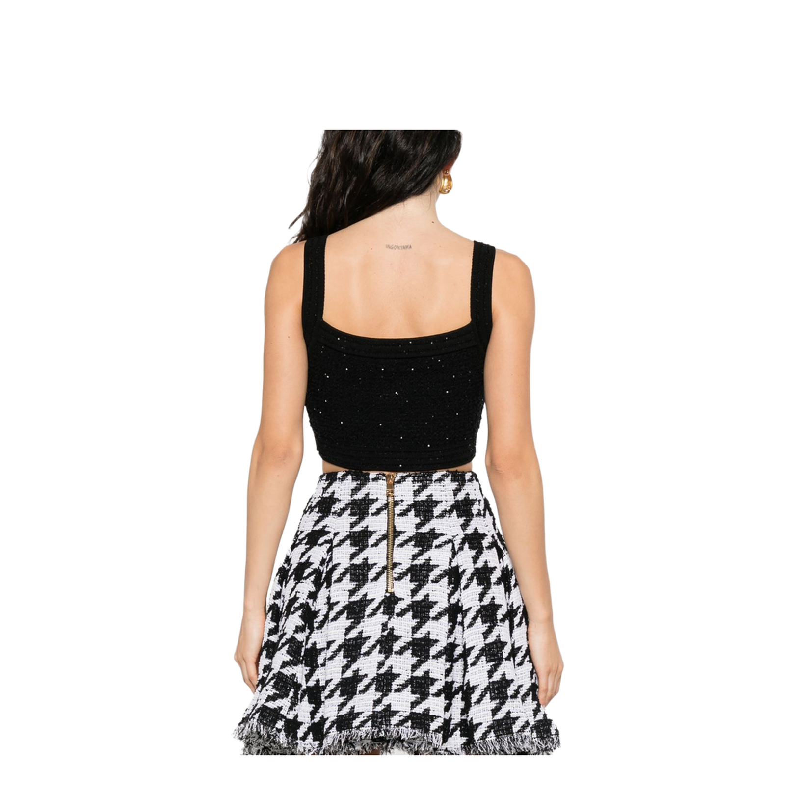 Tweed Top - Black