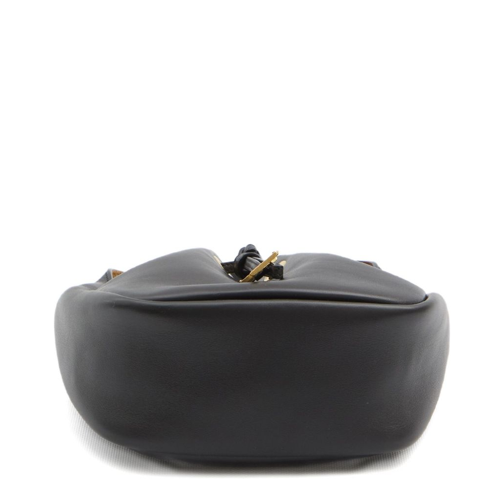 Supple Medium Leather Bucket Bags - Black