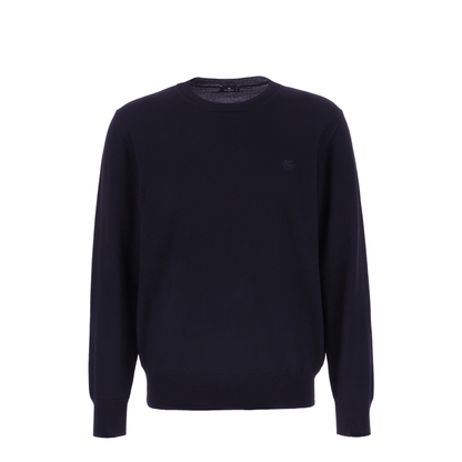 Wool Sweater Embroidered Logo