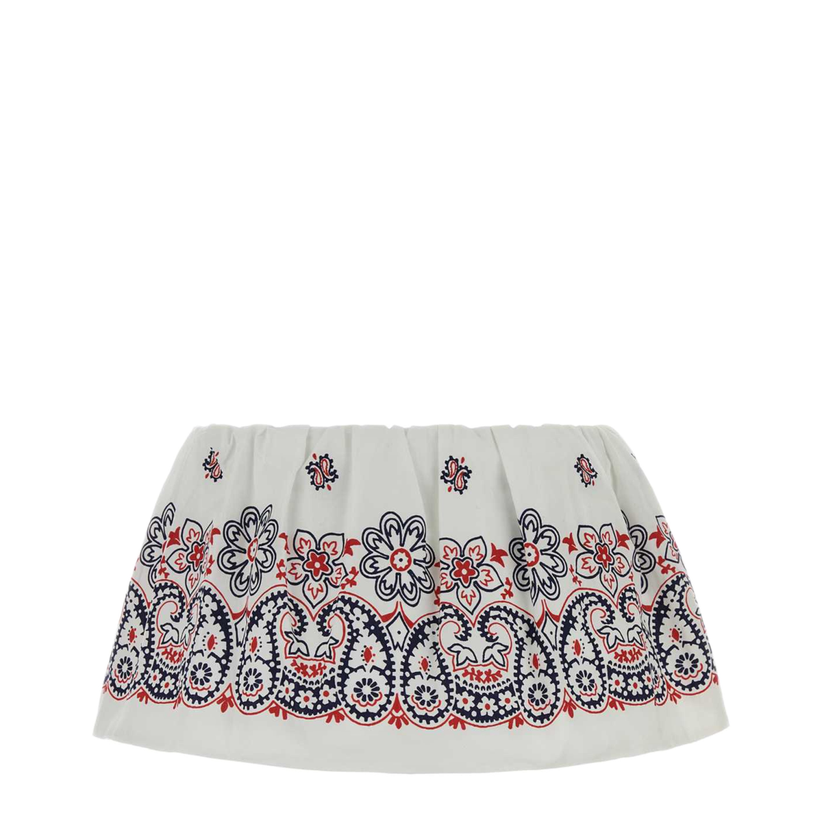 MAYFEYR - Miu Miu - Printed Cotton Blend Mini Skirt - MG2200SOOO17XZF0UB0