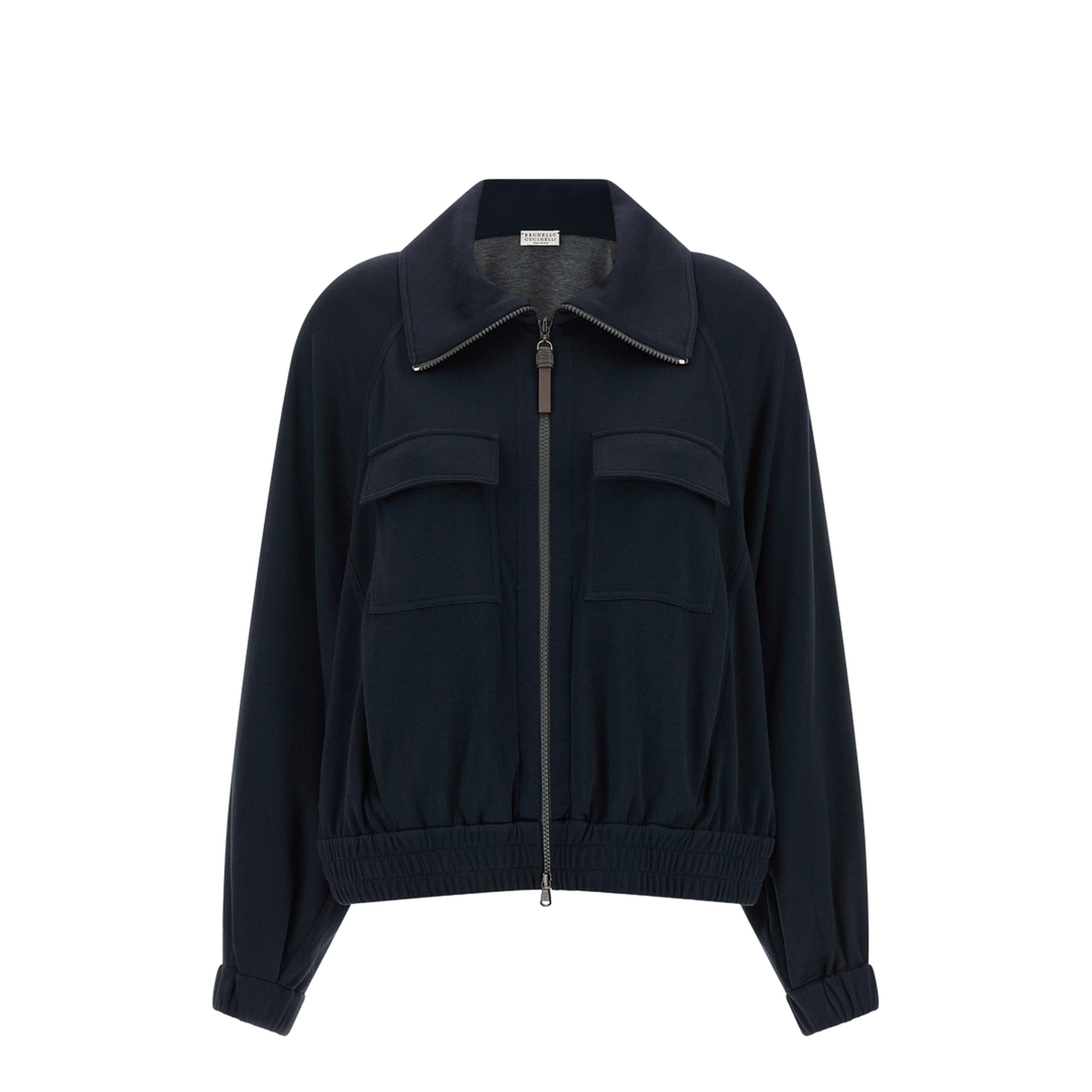 MAYFEYR - Brunello Cucinelli - Shiny Zipper Pull Sweatshirt - MP828B2B06C8366