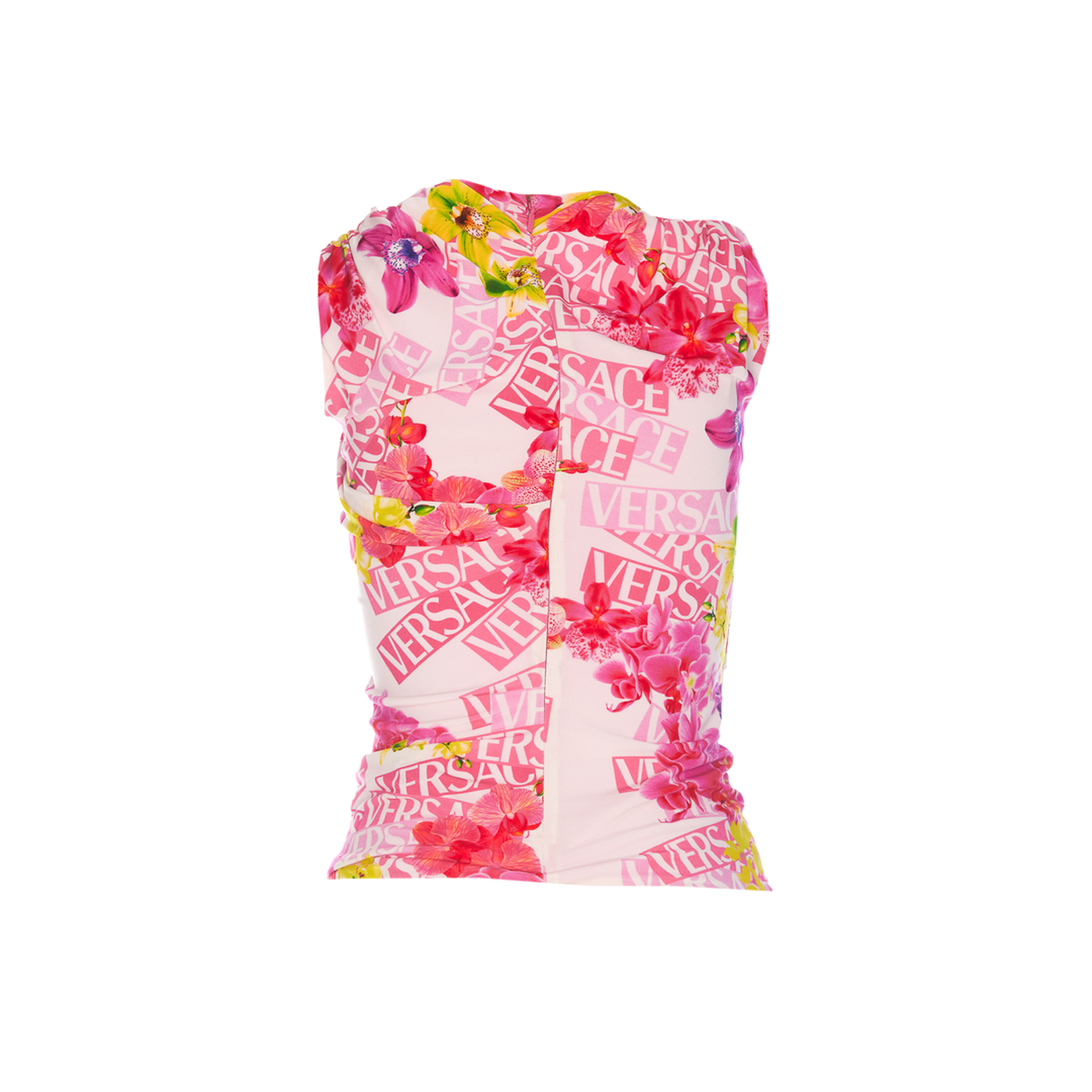 Viscose Top with Logo Print
