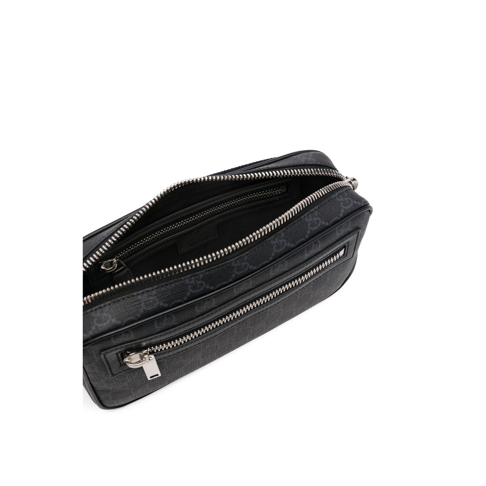 GG Black Canvas Sling Backpack - Black