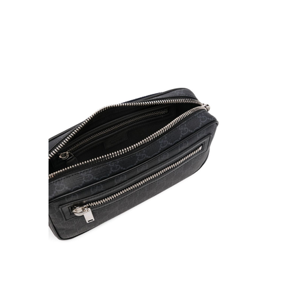 GG Black Canvas Sling Backpack - Black