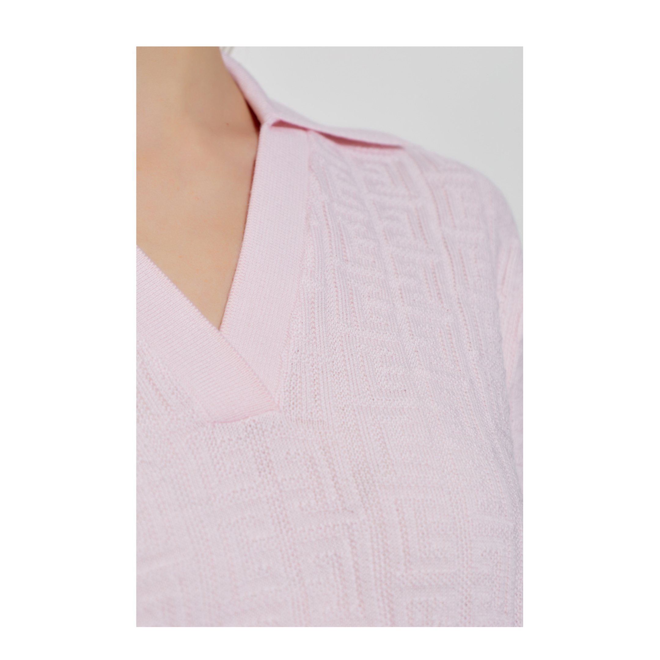 Monogram Knitted Polo Pink