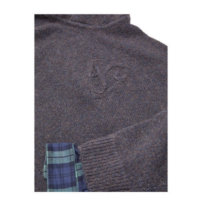 Hooded Layered Plaid Shirt