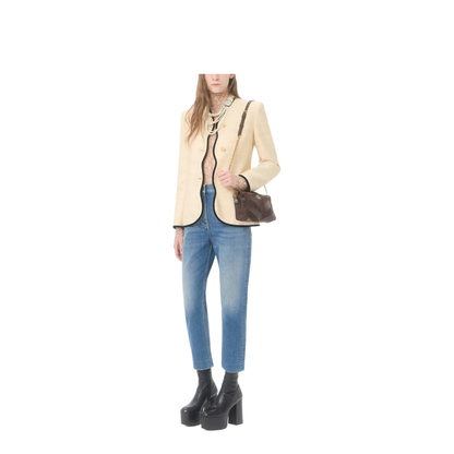MAYFEYR - Valentino - Small Shoulder Bag Panthea In Suede And Nappa Chevron Motif - WB0S99DED
