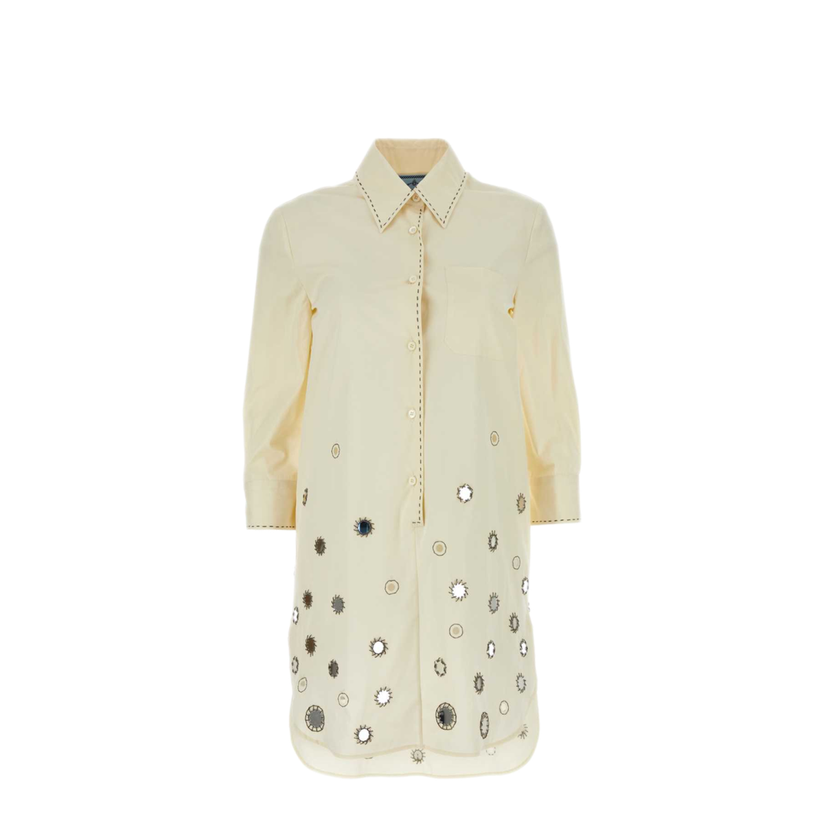 MAYFEYR - Prada - Sand Cotton Shirt Dress - P3M03RSOOO14I5F0018