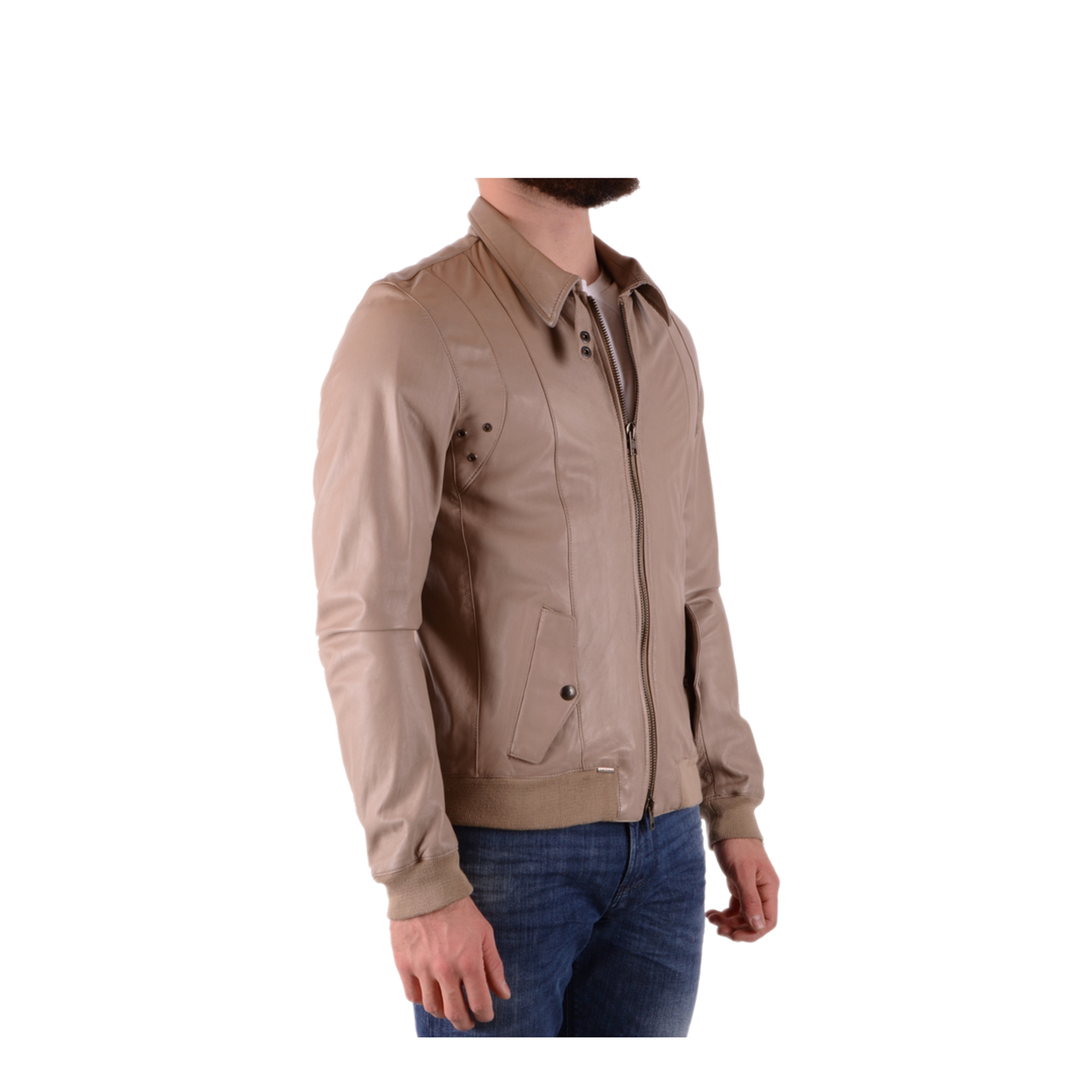 MAYFEYR - S.W.O.R.D - Beige Leather Jacket - 20447