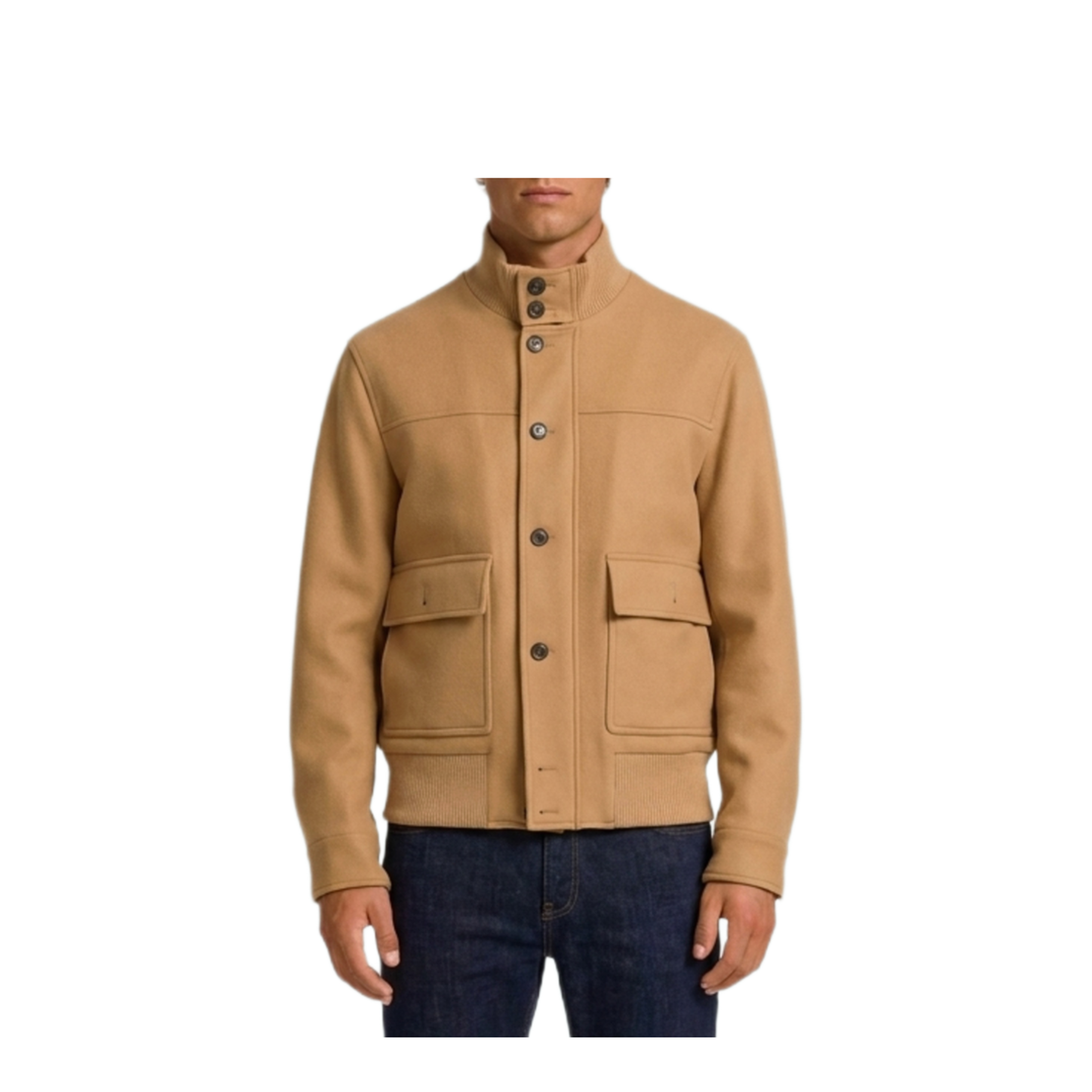 MAYFEYR - Lardini - Camel Sponge Bomber Jacket - ACSPONGEACSP67642300
