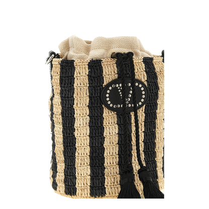 MAYFEYR - Valentino - Raffia Small Bucket Bag - W2B0T03IXUC8K