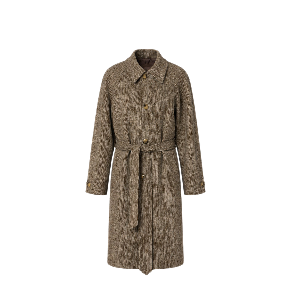 Brown Grey Coat