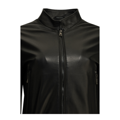 MAYFEYR - Semper - Leather Jacket - WMNLTHRACERNERO