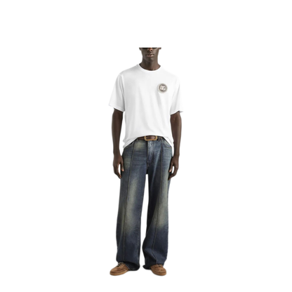 MAYFEYR - Dolce & Gabbana - Cotton T-Shirt With Patch - G8PN9ZG7PZFW0800