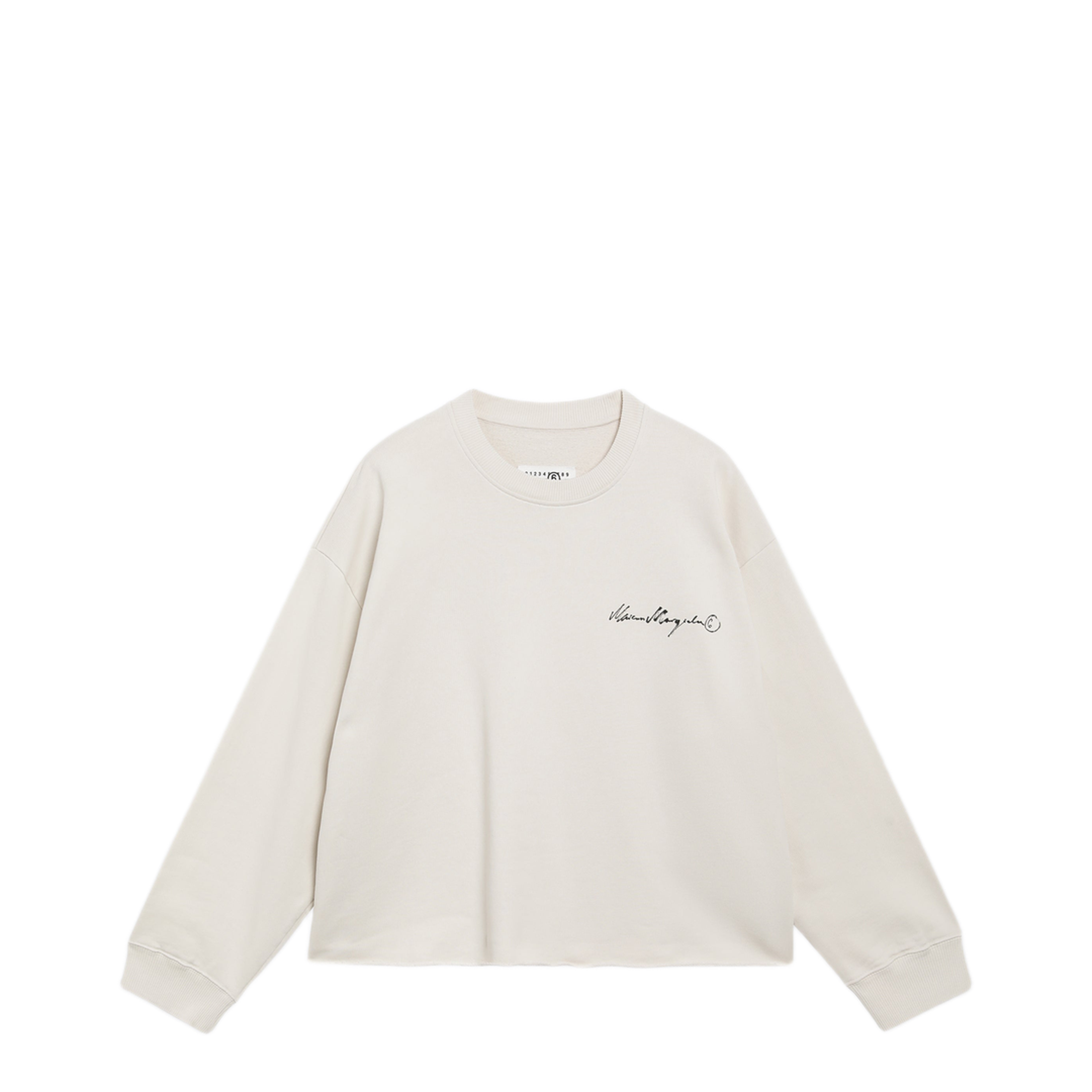 MAYFEYR - Mm6 Maison Margiela - Cru Fleece Sweatshirt With Logo Print - S52GU0260M25025103
