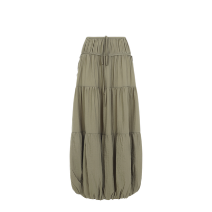 MAYFEYR - CO - Soft Gathered Bubble Midi Skirt - 3077WBRN313