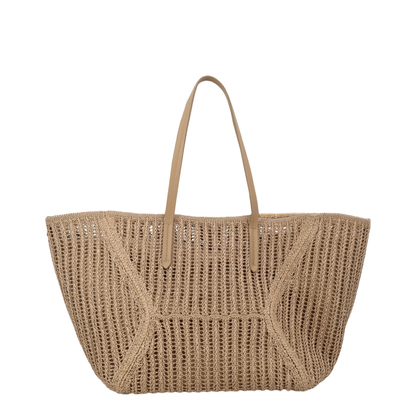 BC Duo Raffia Tote - Beige