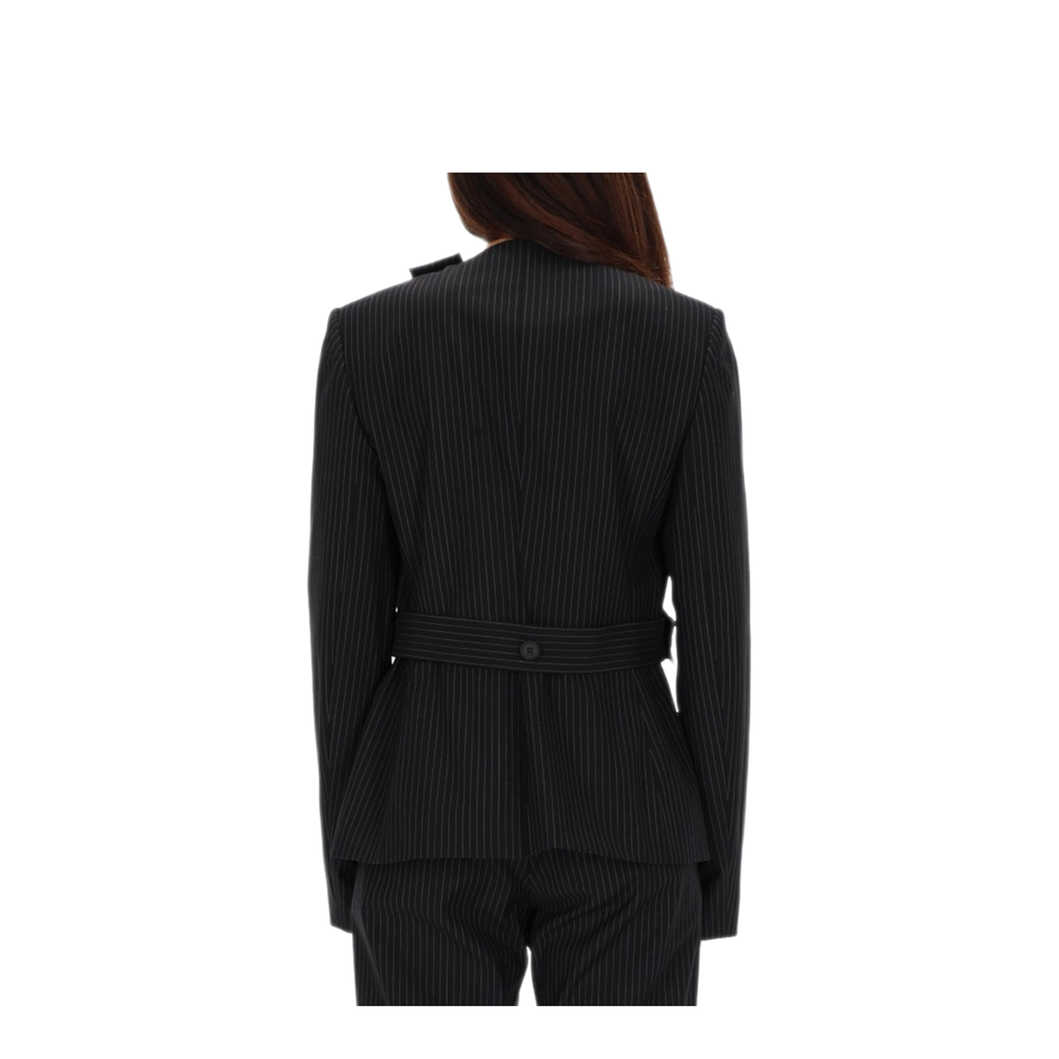 MAYFEYR - Courreges - Buckle Pinstripes Jacket - 325CVE132PL02249901