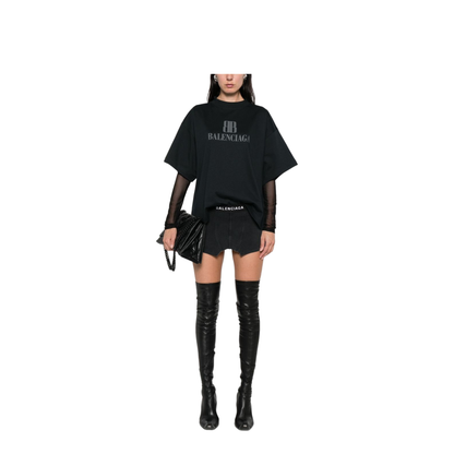 Cropped Nano Bb T-Shirt in Black