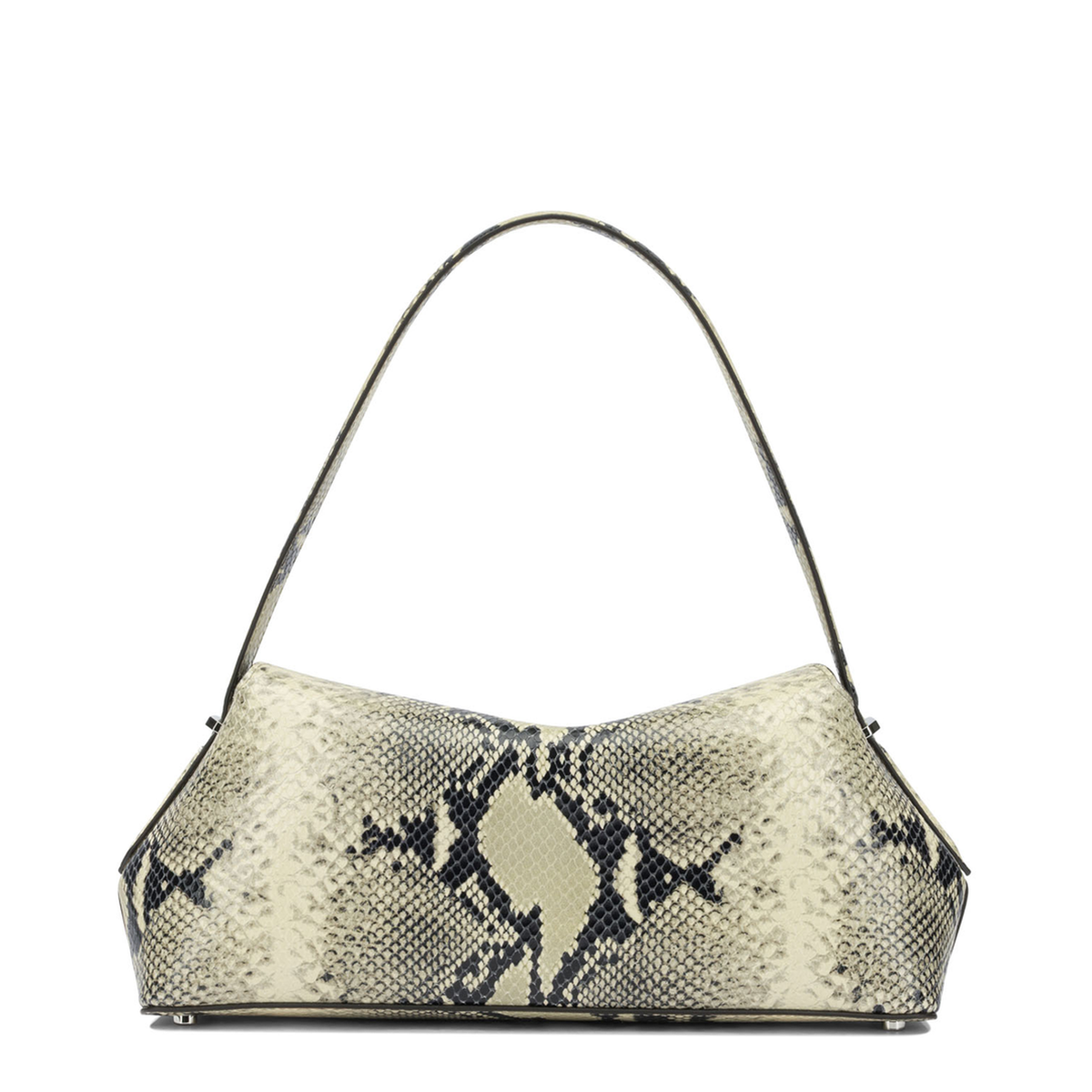 MAYFEYR - Toteme - T Lock Medium Shoulder Bag - 264WAL0127LE0244317BLACKECRU