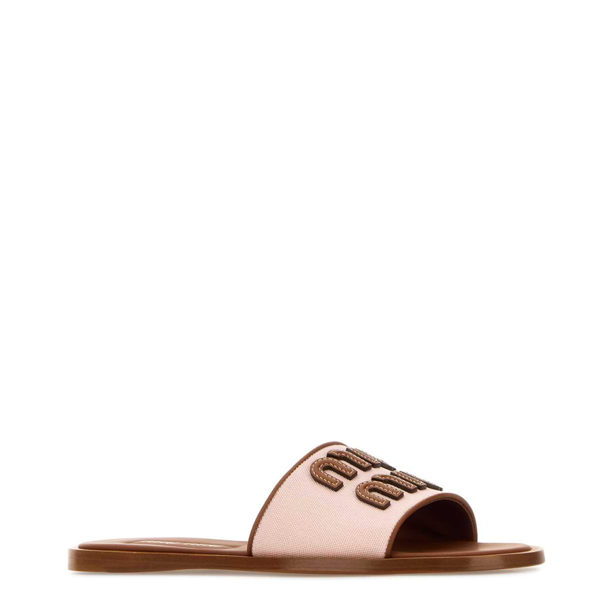MAYFEYR - Miu Miu - Pastel Pink Fabric Slippers - 5XX644F005010F05CW