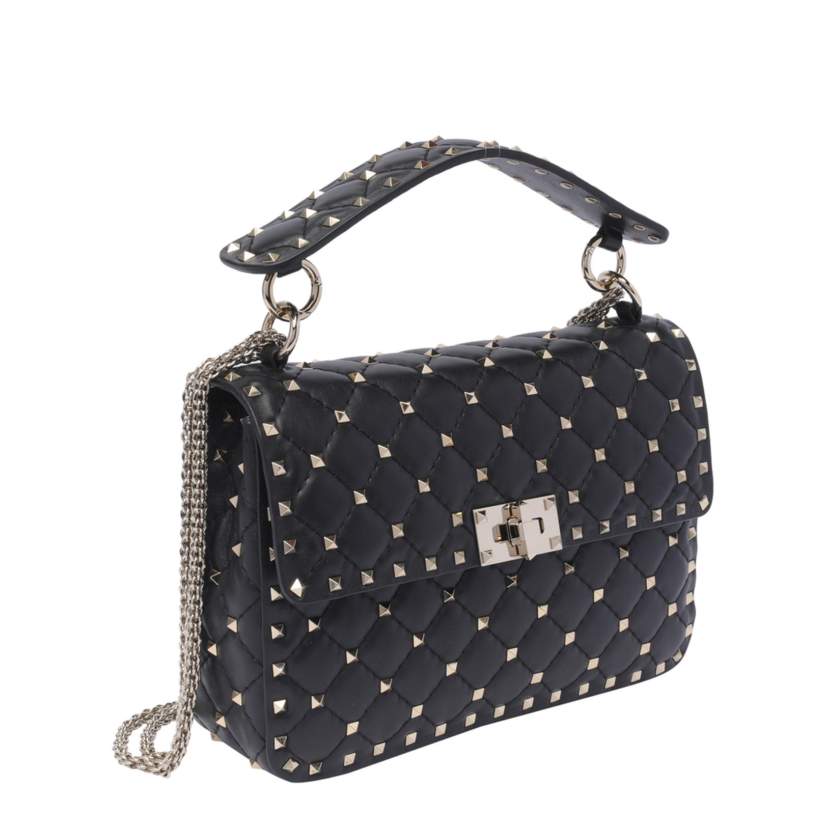 Black Rockstud Spike Medium Bag