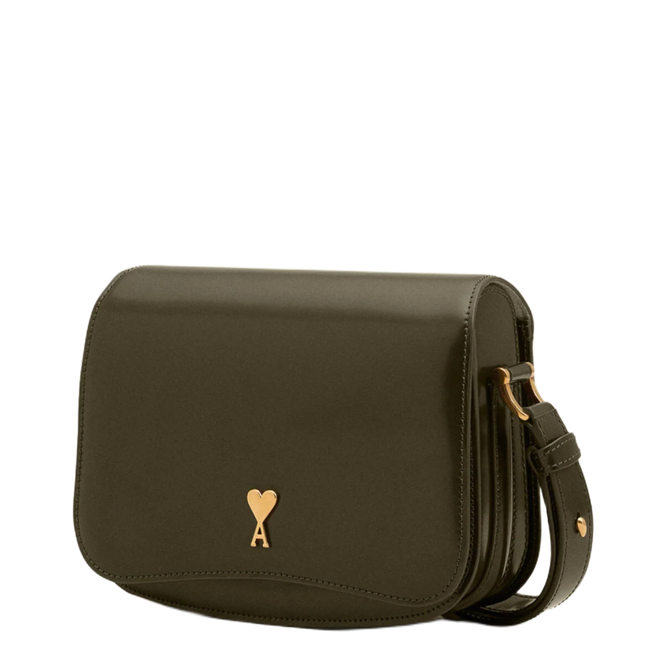 Dark Khaki Green Cow Leather Bag