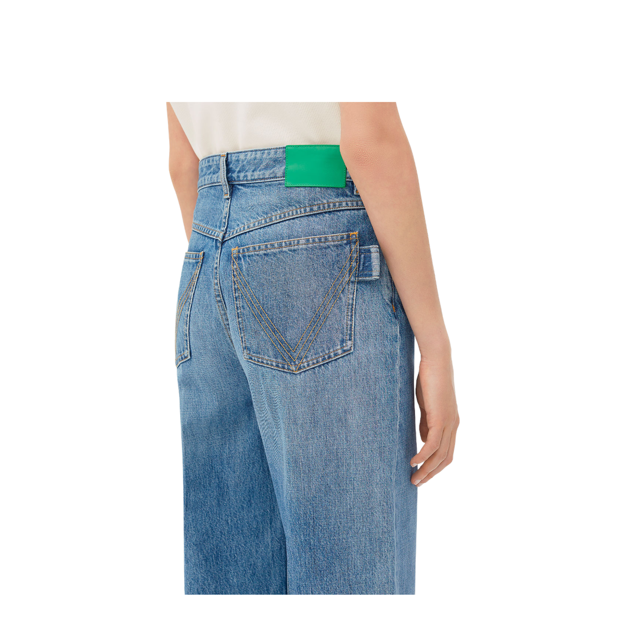 MAYFEYR - Bottega Veneta - Vintage Indigo Wide Leg Jeans - 771871V42W0