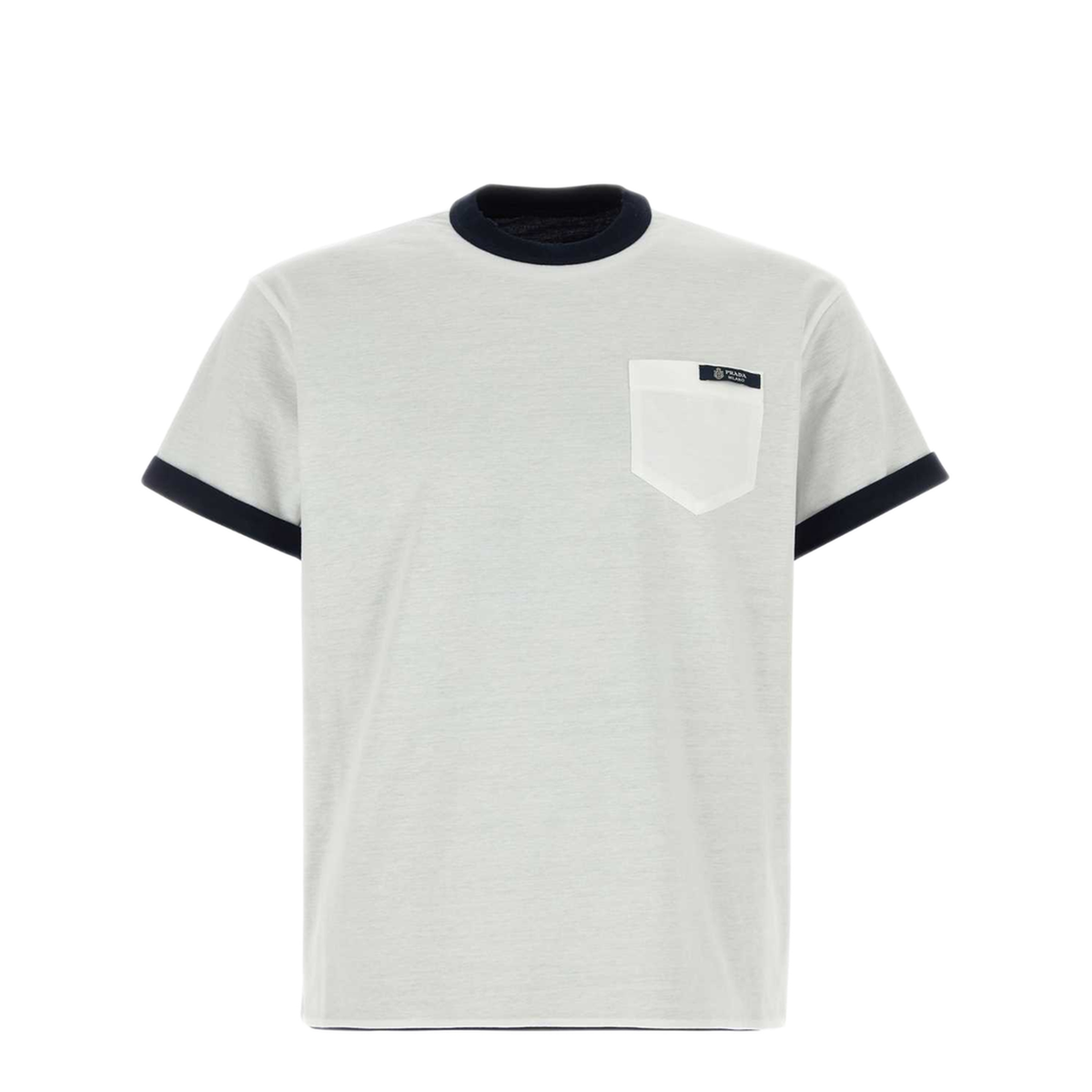 MAYFEYR - Prada - White Cotton Reversible T Shirt - UJN960SOOO1801F057G