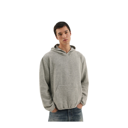MAYFEYR - 1989 STUDIO - Gray Knitted Hoodie - F04MEM001JER0011300