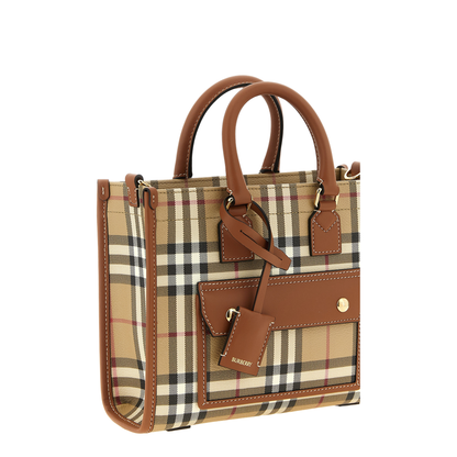 MAYFEYR - Burberry - Mini Shopping Bag - 8109793VNTGCHKBRIARBROWN