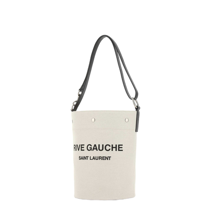 Men'S White Cotton Messenger Bag