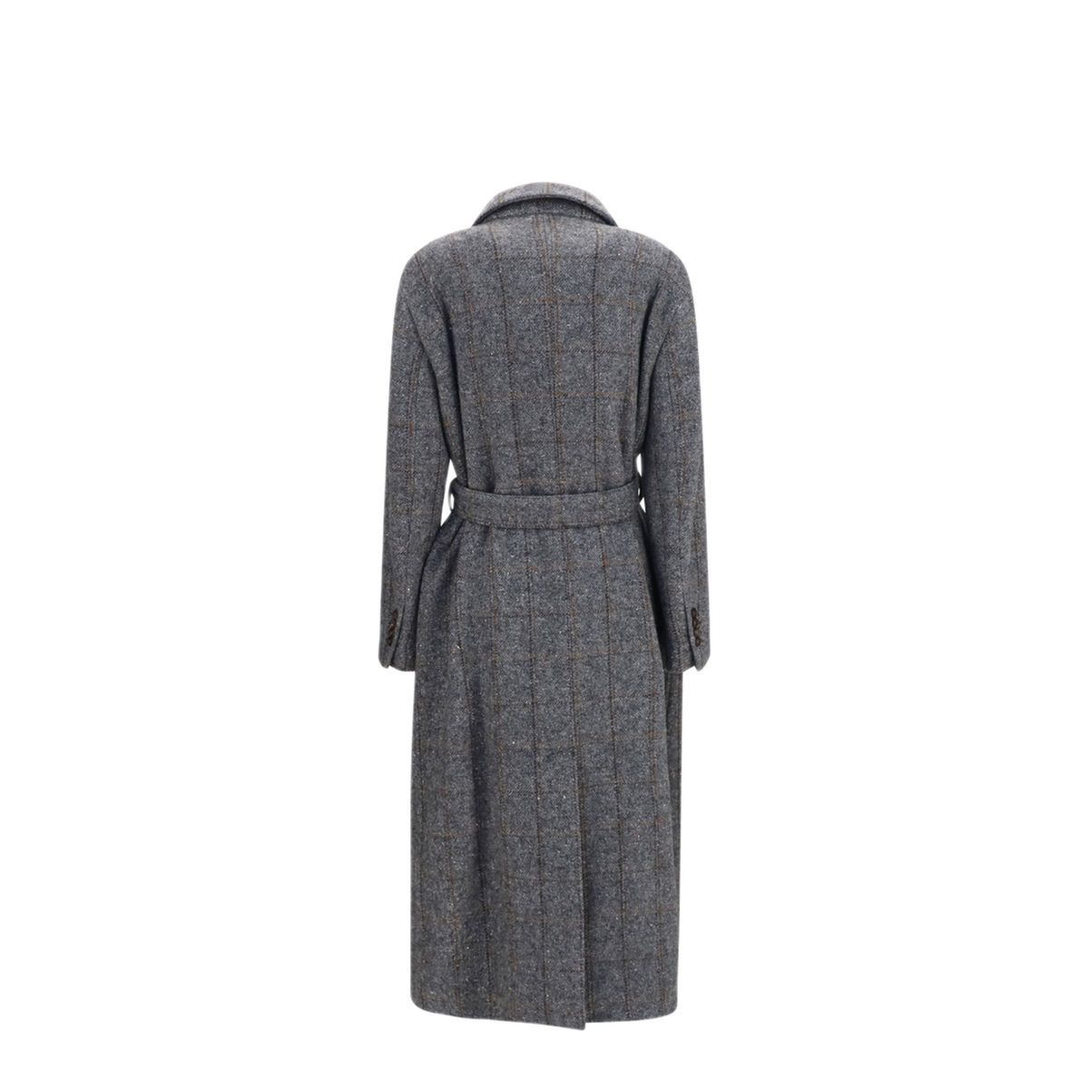 Long Alpaca Blend Coat With Belt
