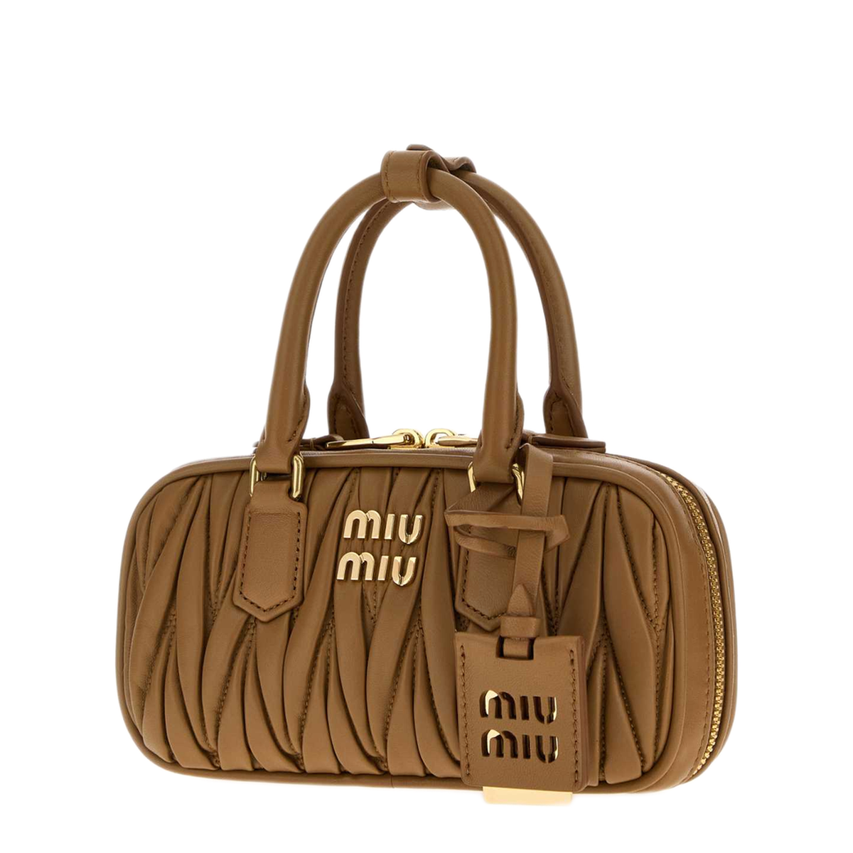 MAYFEYR - Miu Miu - Caramel Nappa Leather Handbag - 5BP088AN88F098L