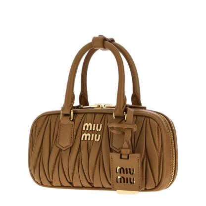 MAYFEYR - Miu Miu - Caramel Nappa Leather Handbag - 5BP088AN88F098L