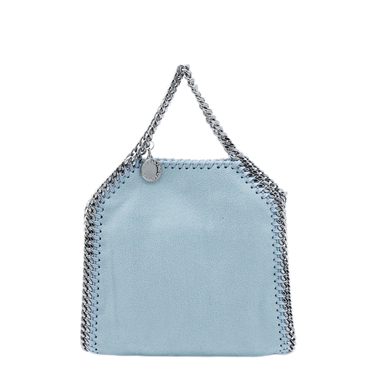 Falabella Tiny Faux Leather Crossbody Bag - Light Blue