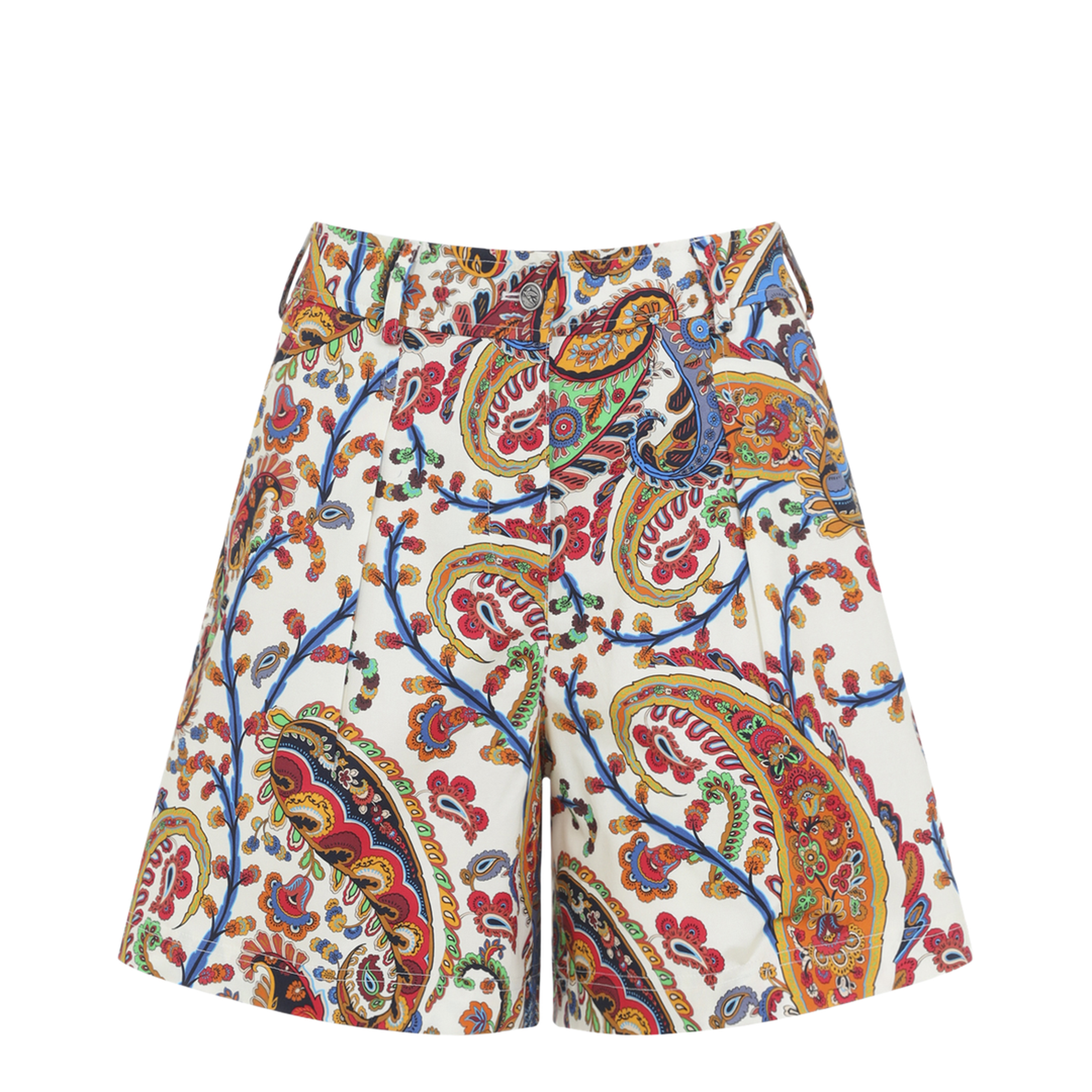 MAYFEYR - Etro - Pleated Shorts With Back Patch Pockets - WREB001299SAEH1