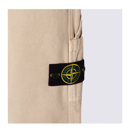 Beige Regular Pants