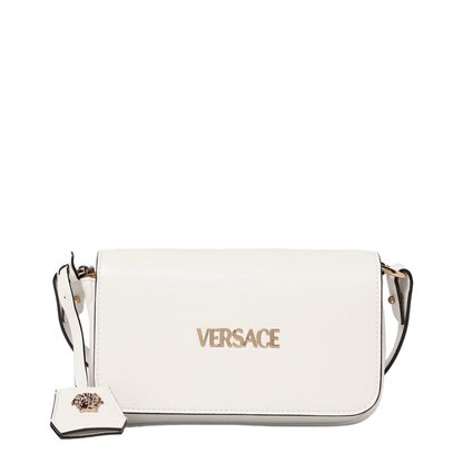 Tag Mini White Leather Bag