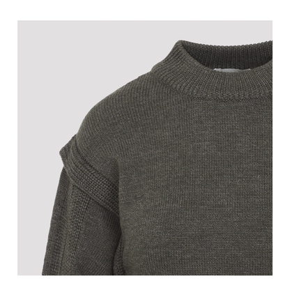 MAYFEYR - ALBERTA FERRETTI - Green Wool Pullover - A092551001438