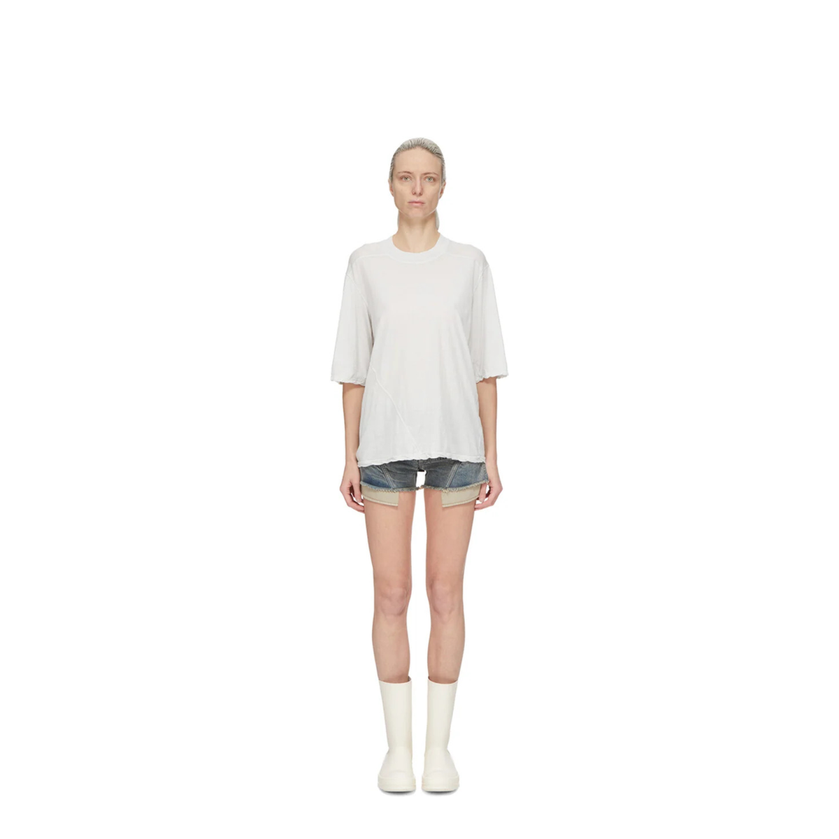 MAYFEYR - Rick Owens - Denim Shorts With Six Pockets - DS02F6300DMIET256