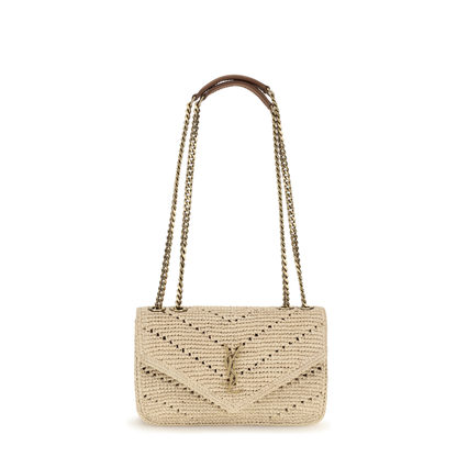 MAYFEYR - Saint Laurent - Small Raffia Loulou Shoulder Bag - 868579GAAFY
